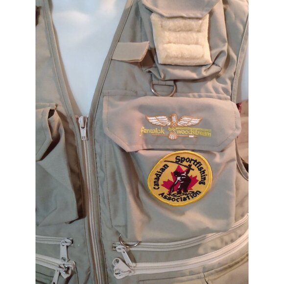 Fenwick Fly Fishing Vest Adult Medium Outdoors Fishing Rod Fish - Picture 3 of 6